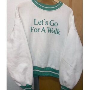 “Let’s go for a walk” crewneck